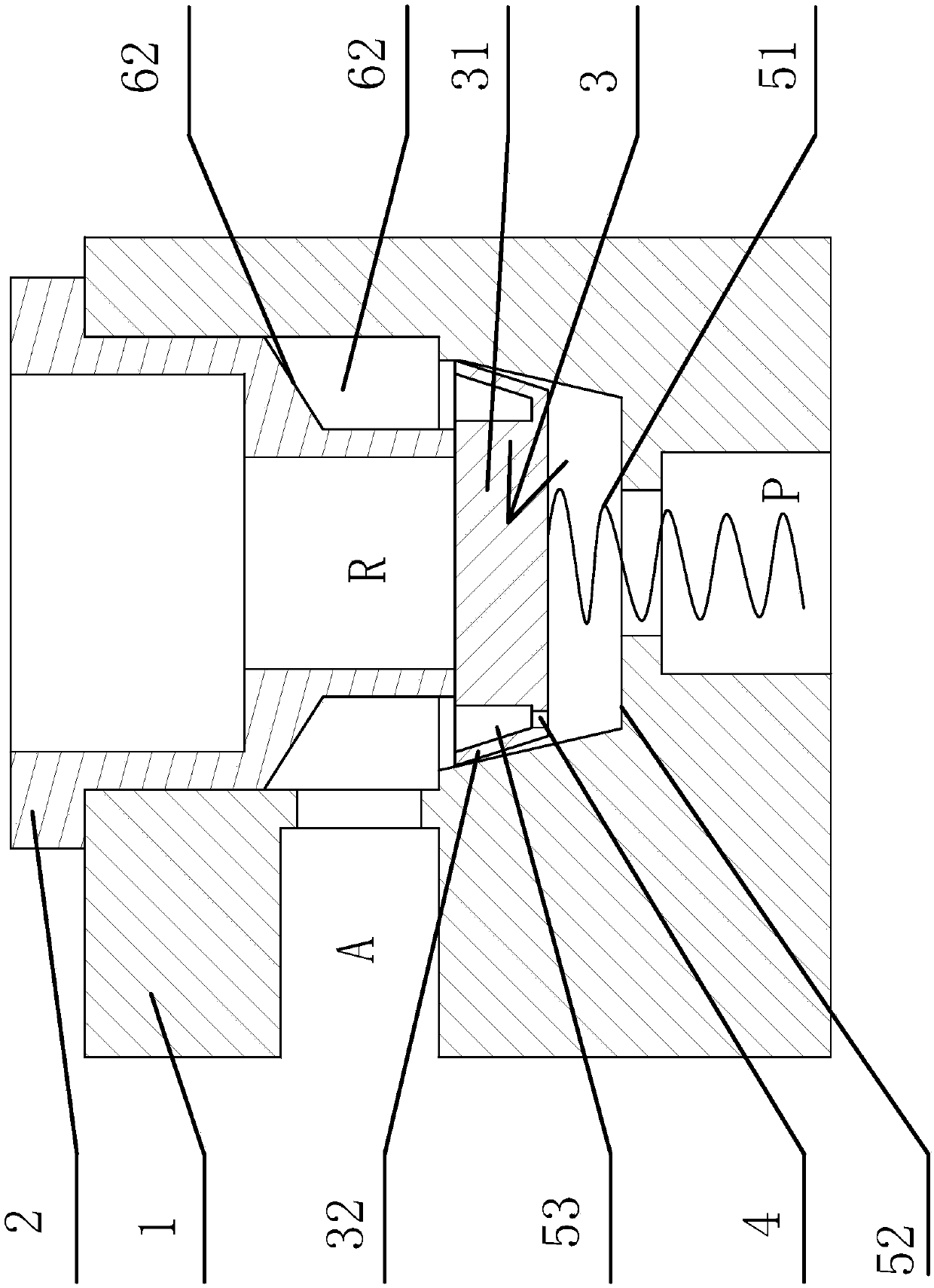 Valve device for improving door opening and closing speed of coating transition chamber