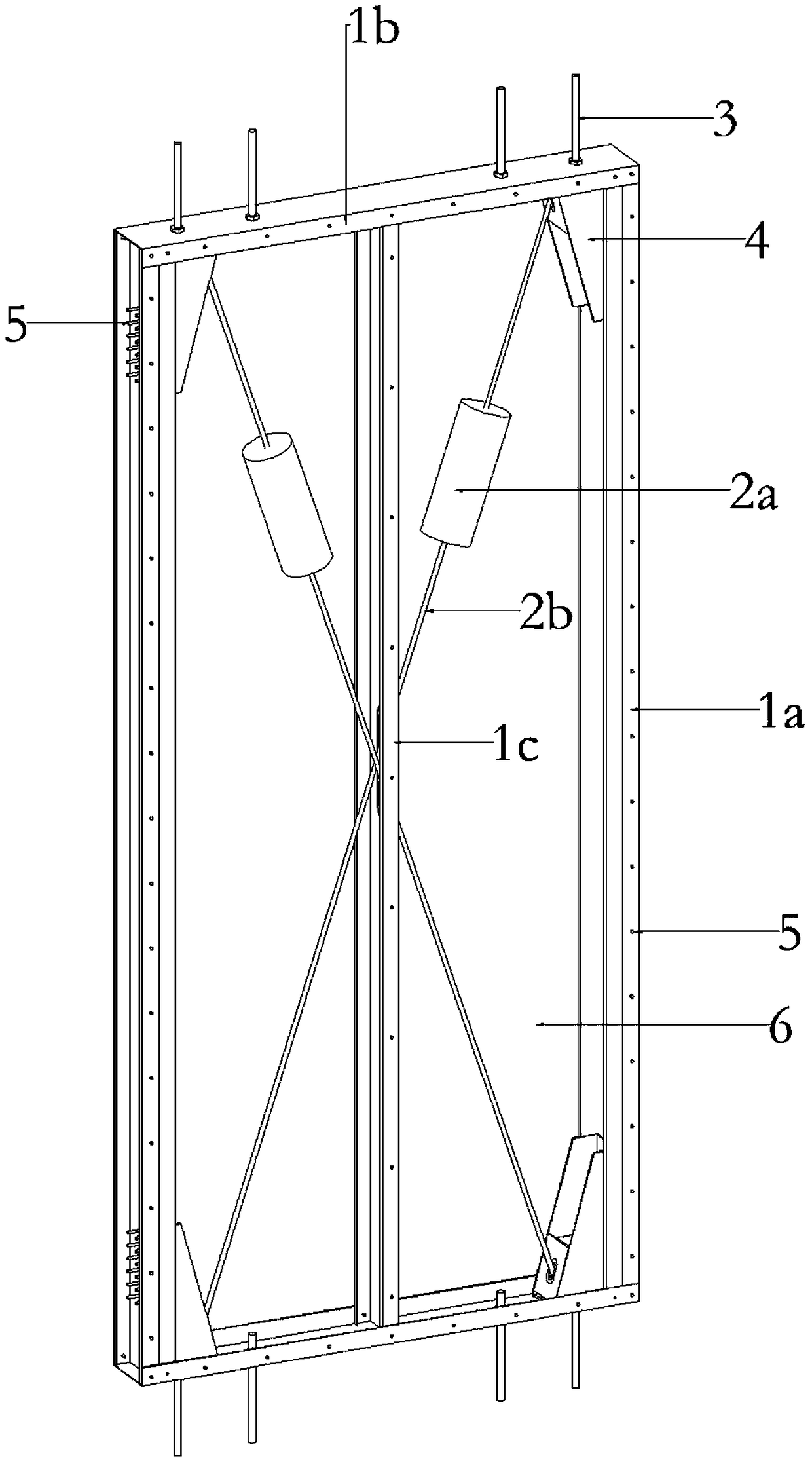 Fabricated thin-walled cold-formed steel combined damping wall