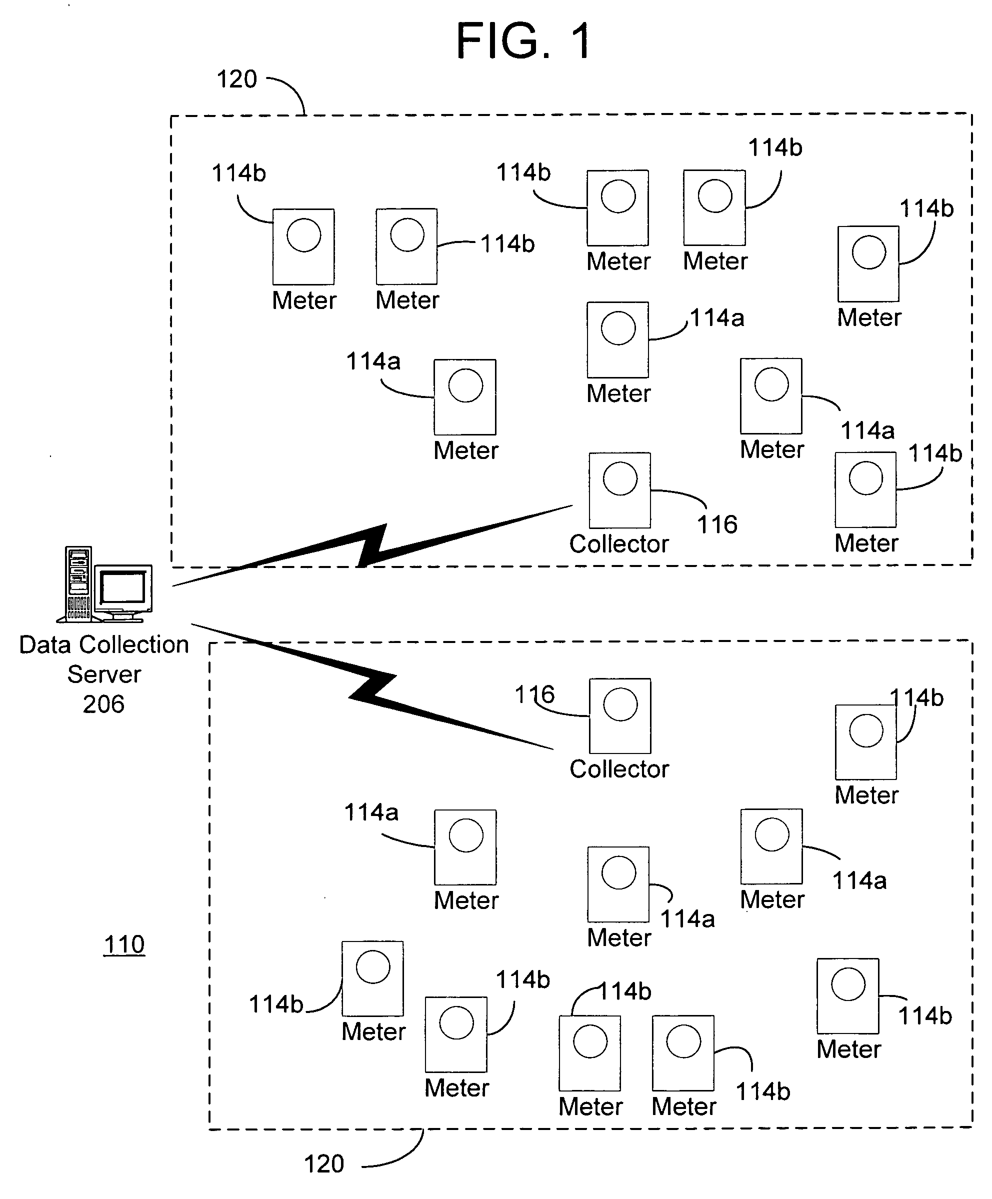 System for automatically enforcing a demand reset in a fixed network of electricity meters