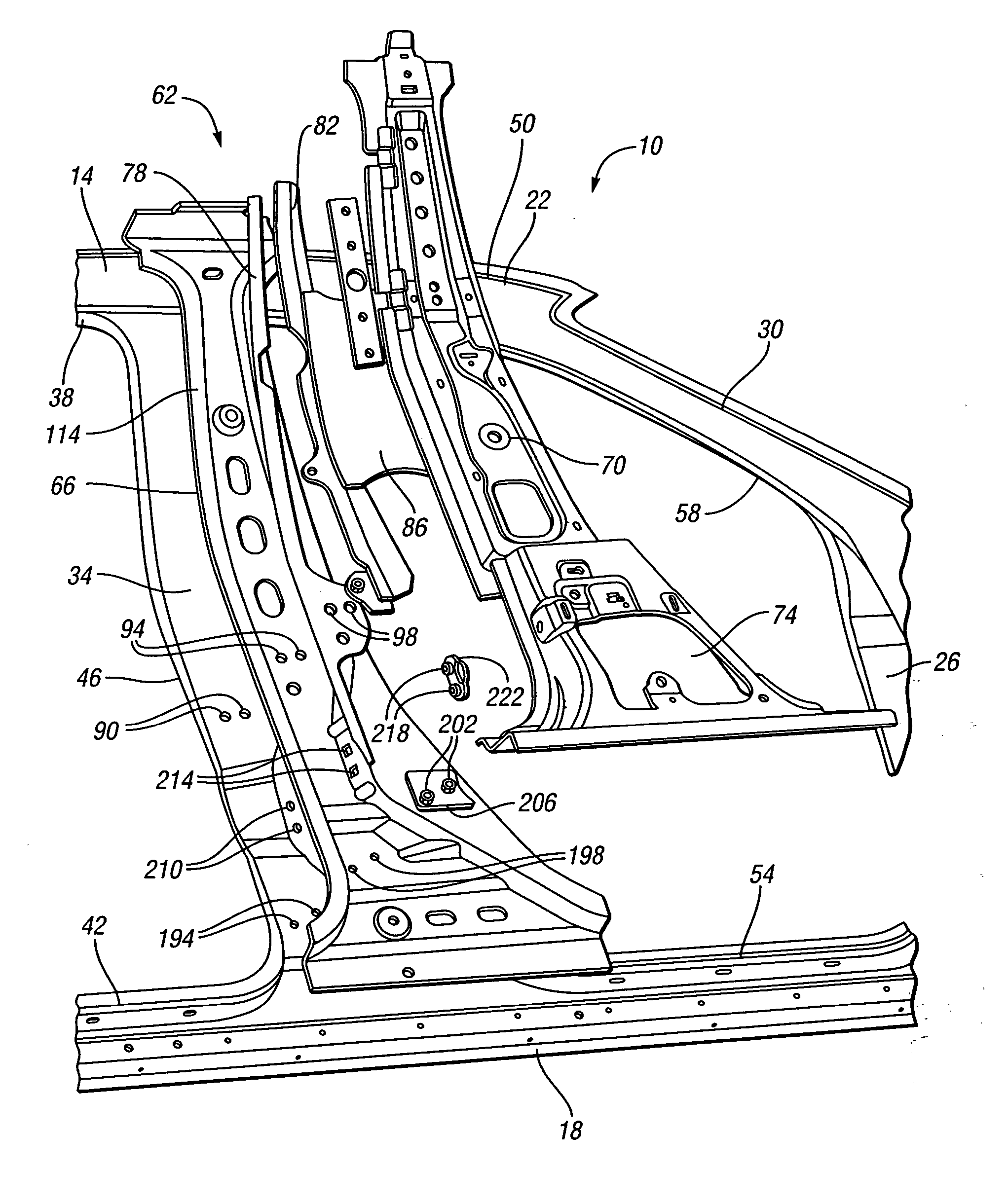 Vehicle center pillar structure