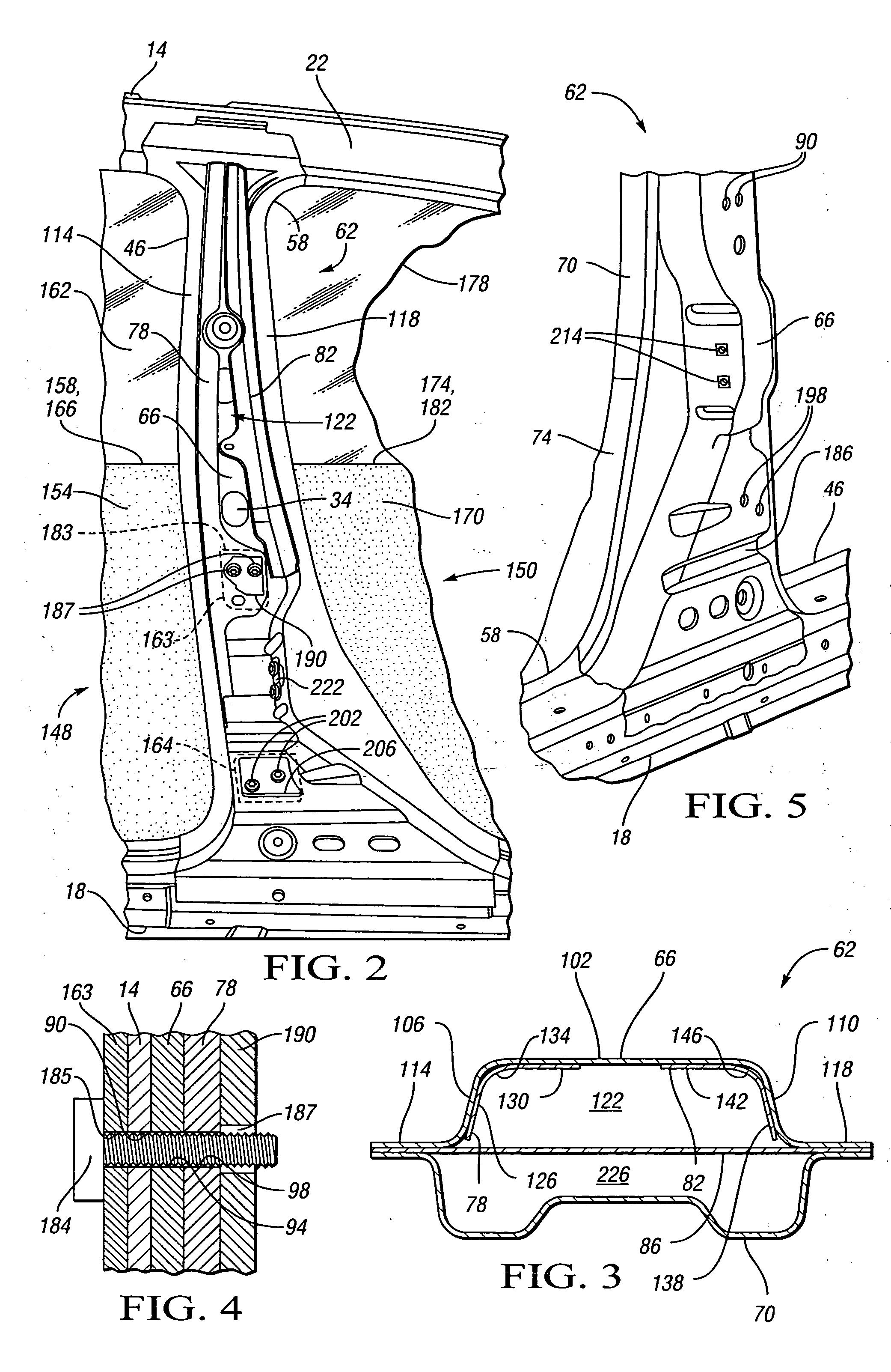 Vehicle center pillar structure