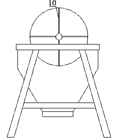 Drum screen with foldable rolling wheels and two kinds of screen meshes