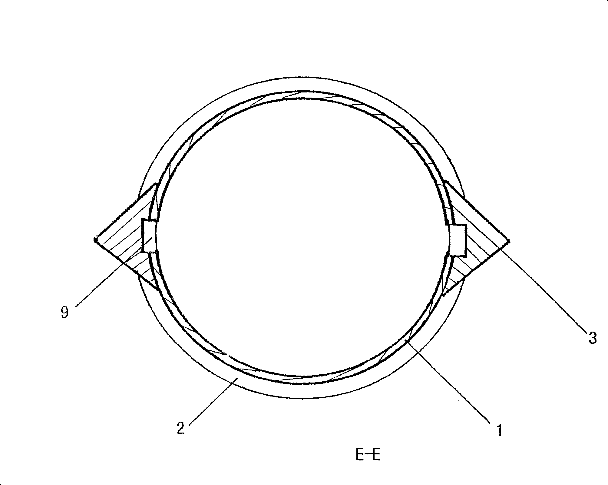 Pile-formation sunken tube