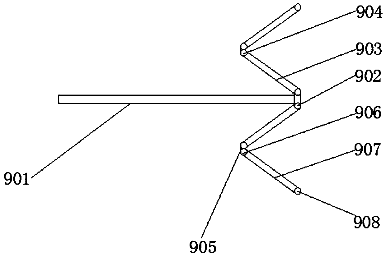 Two-duct propulsion control four-rotor-wing solar butterfly variant airship