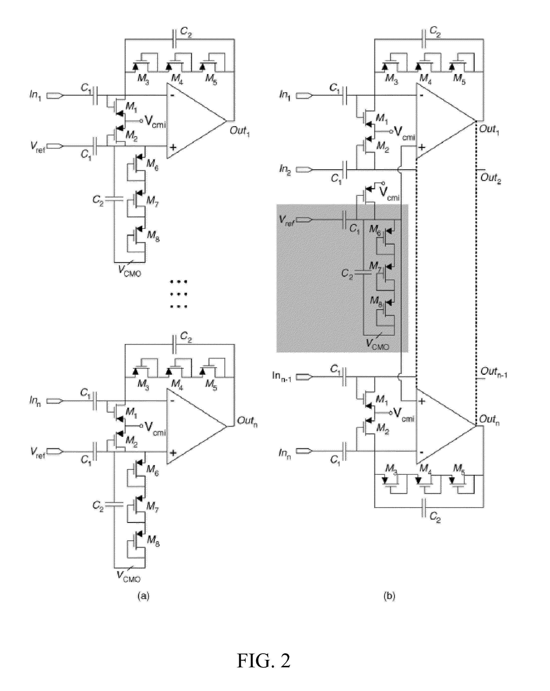 Low noise analog electronic circuit design for recording peripheral nerve activity