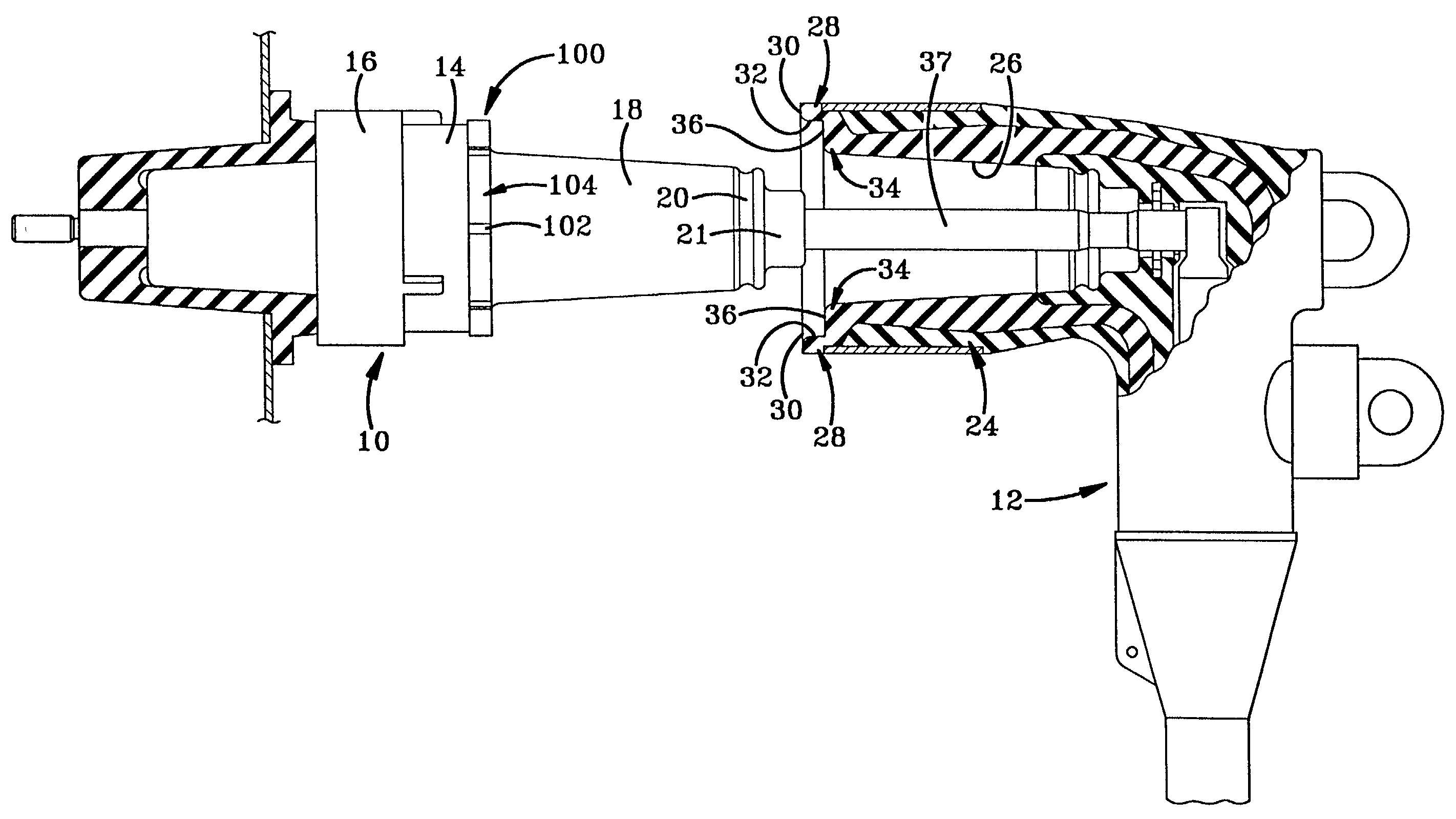 Anti-flashover ring for a bushing insert