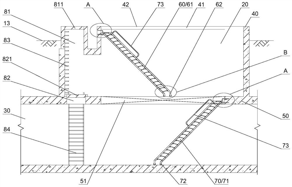 Comprehensive pipe gallery joint system and comprehensive pipe gallery