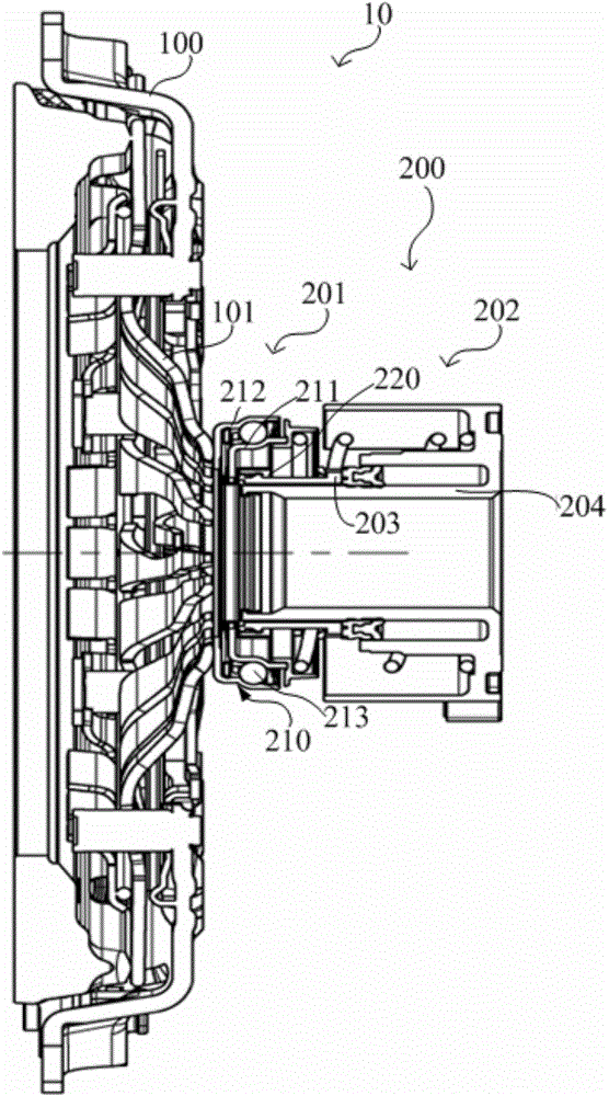 Clutch system and clutch separation bearing assembly