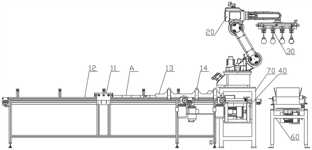 Carrying and boxing processing system for spherical products