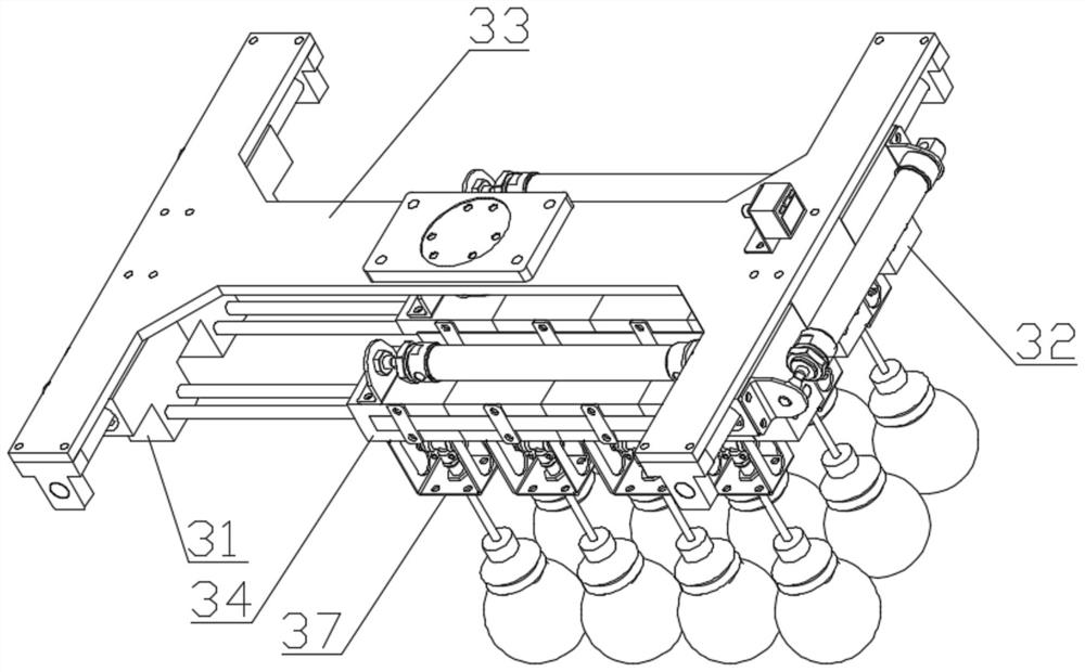 Carrying and boxing processing system for spherical products