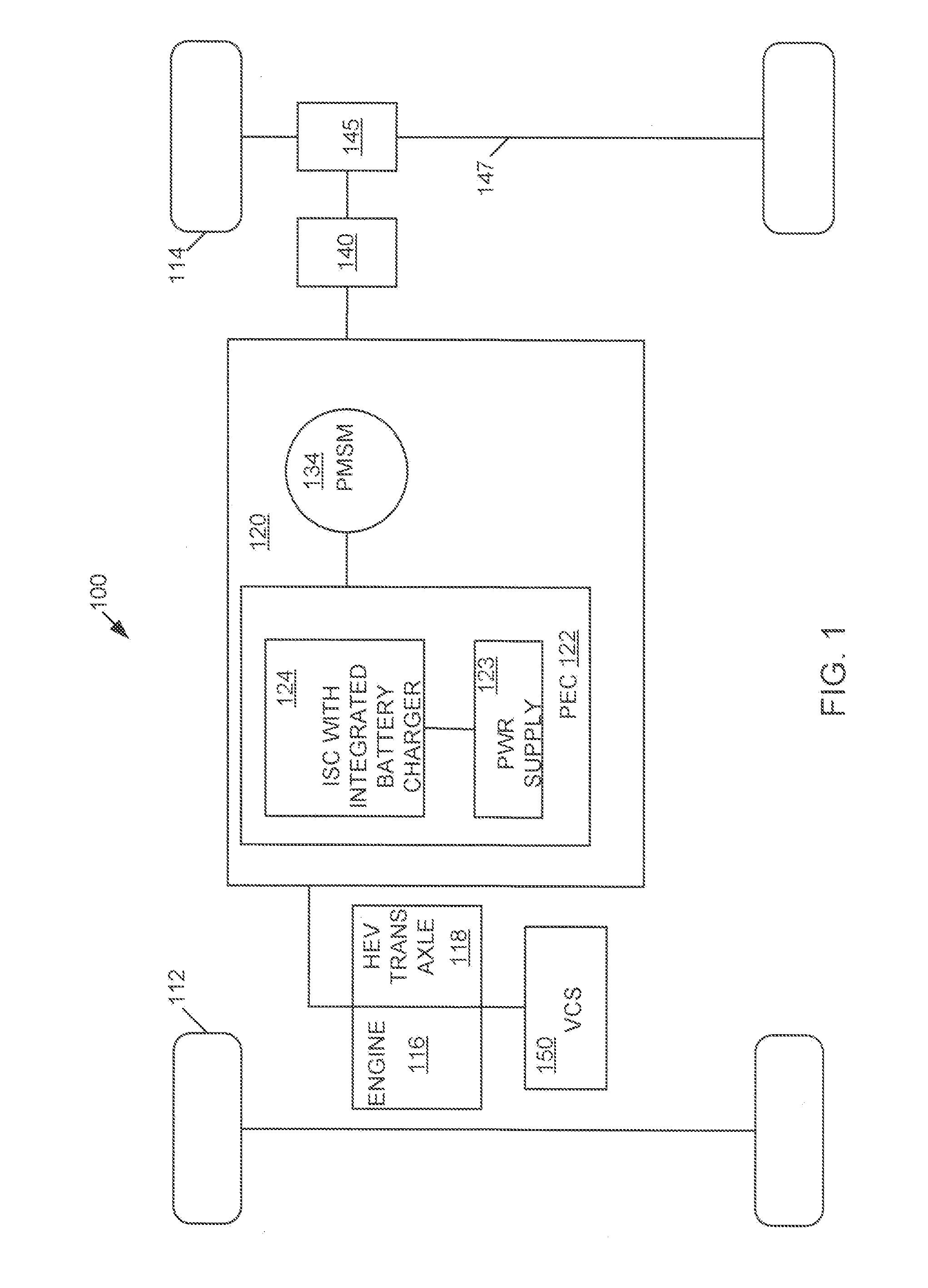 Variable Voltage Converter (VVC) with Integrated Battery Charger