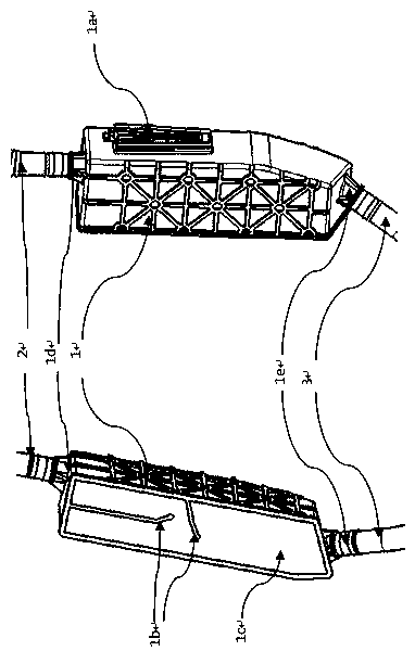 Oil-gas separation device which is arranged outside automobile fuel tank