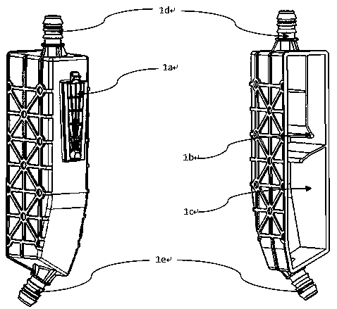 Oil-gas separation device which is arranged outside automobile fuel tank