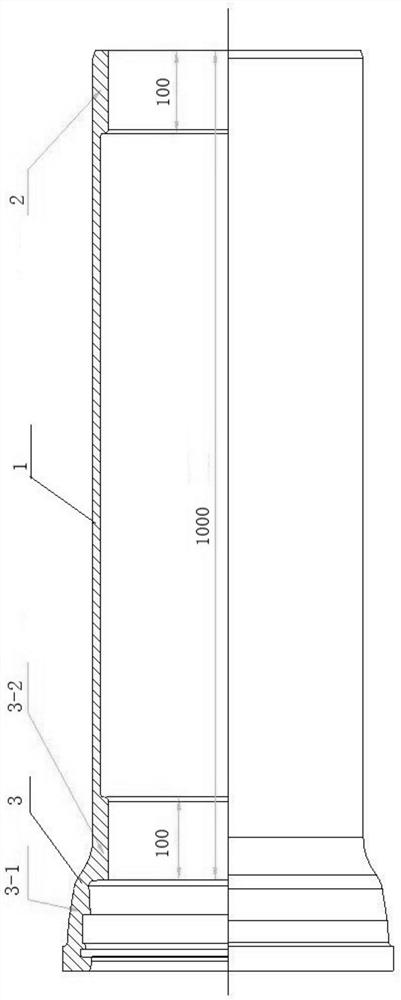 Internally acting type ductile iron jacking pipe for integral trenchless pipeline construction