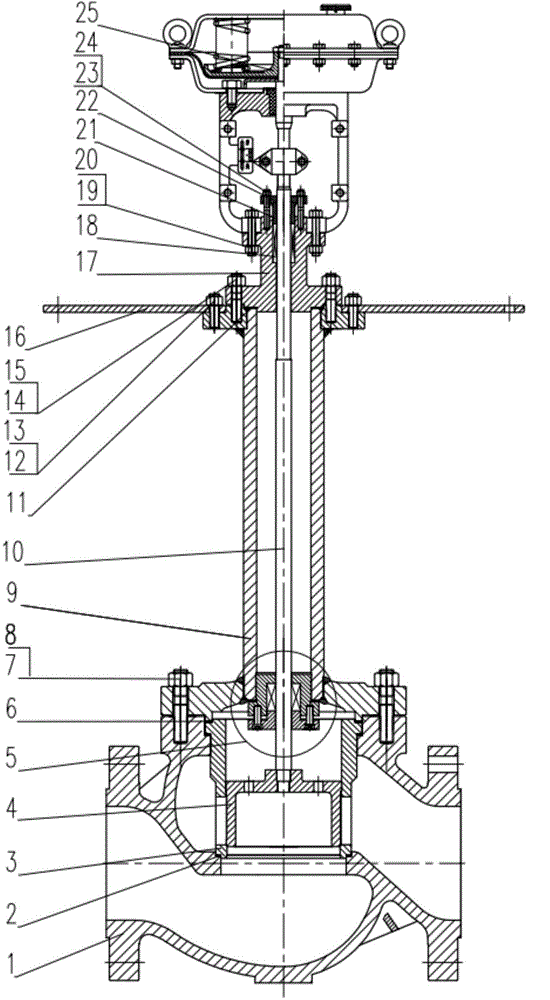 Deep refrigeration regulating valve with piston pressure self-sealing and positioning functions