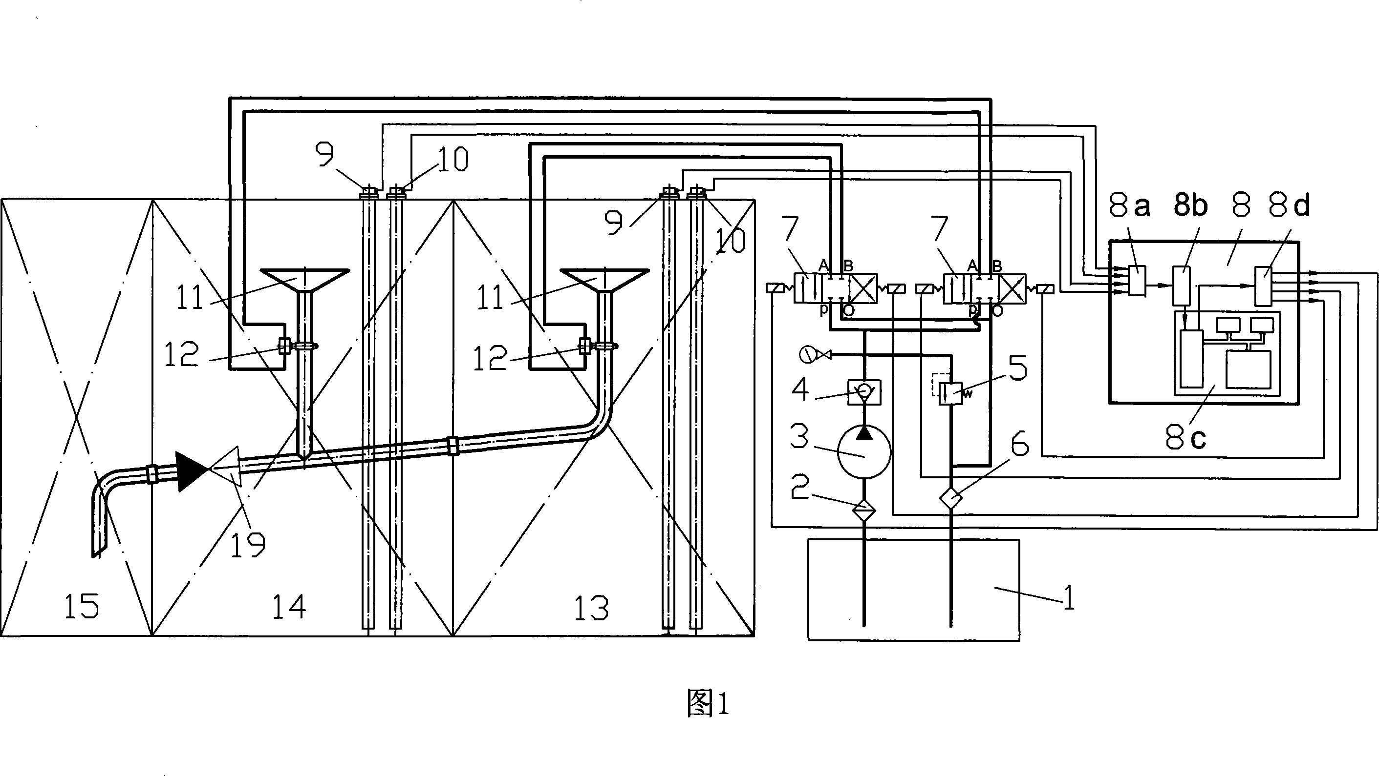 Oil decanting system for oil-sewage ship oil-sewage tank