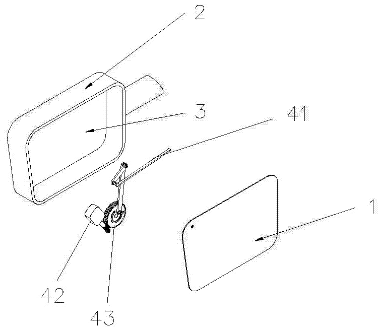 Wiper for rearview mirror