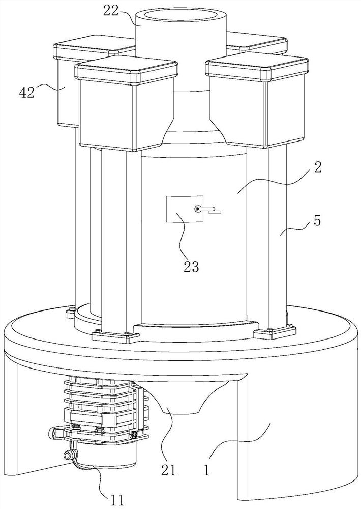 Chemical processing waste gas purification tower