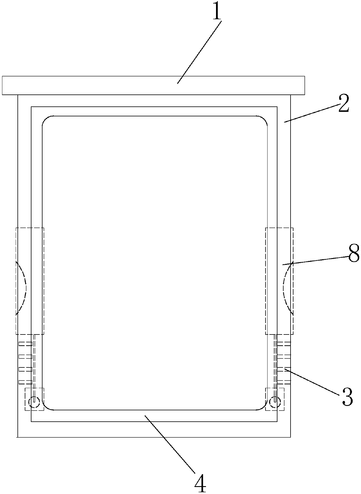 Accidental water immersion monitoring device for outdoor power box facility