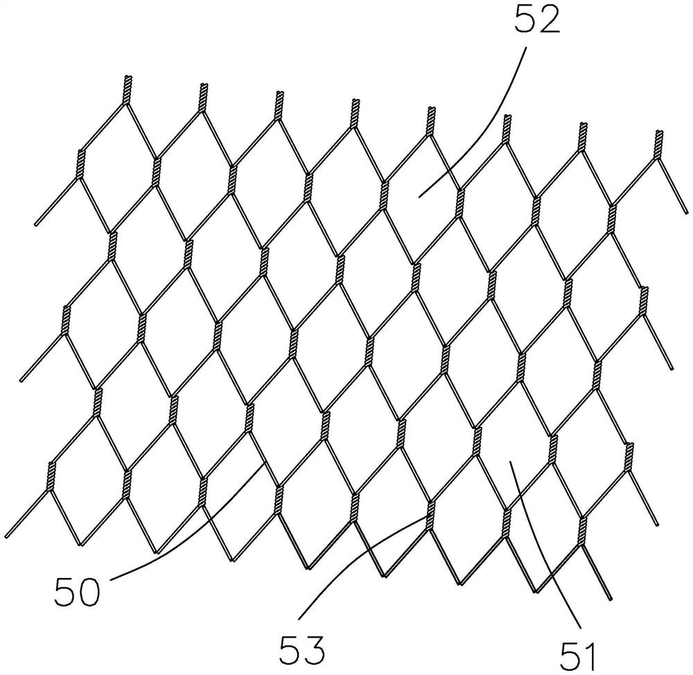 Flexible gabion mesh weaving equipment and working method thereof