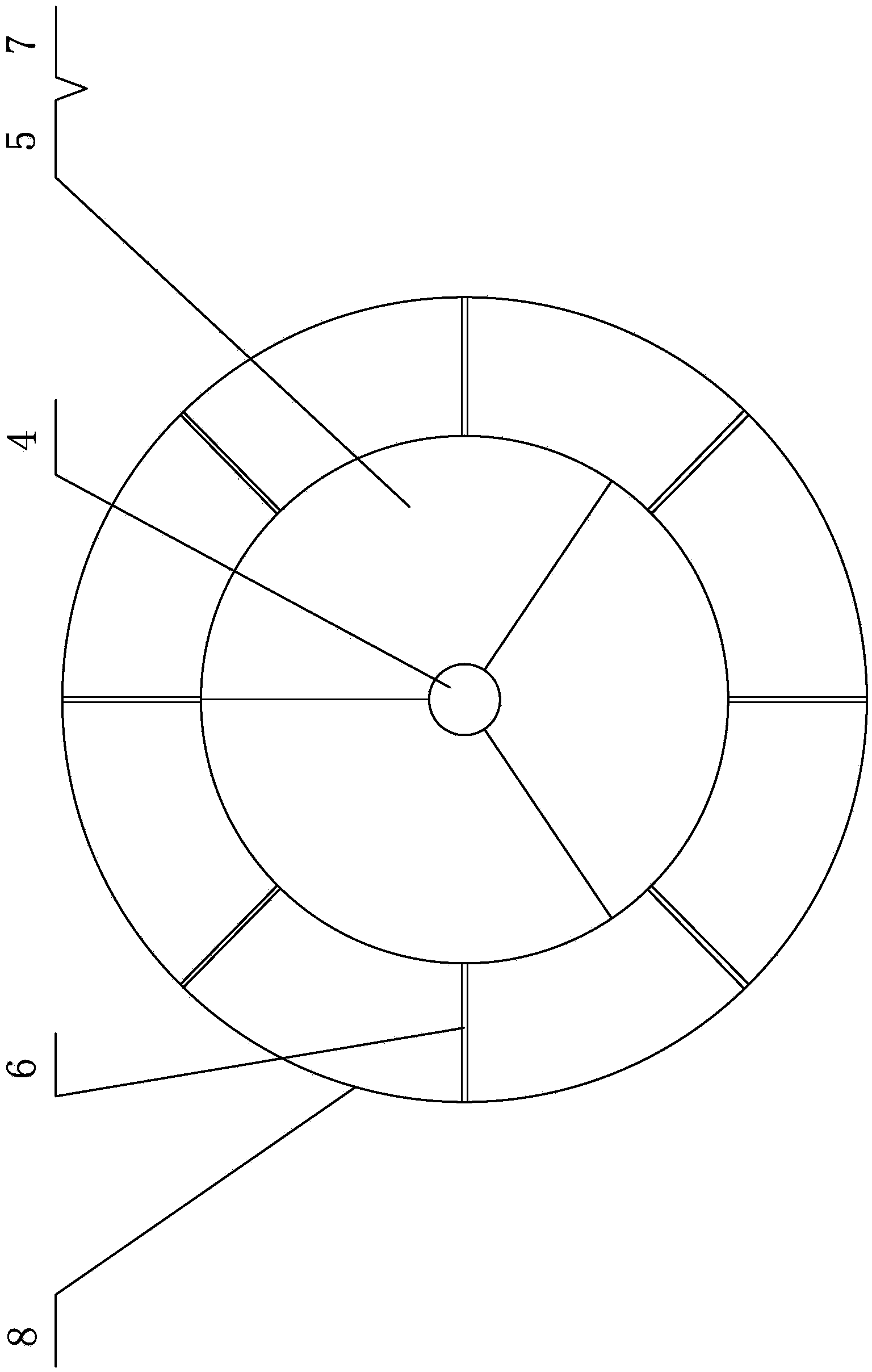 Wind wheel of pipe blade cone connected wind driven generator