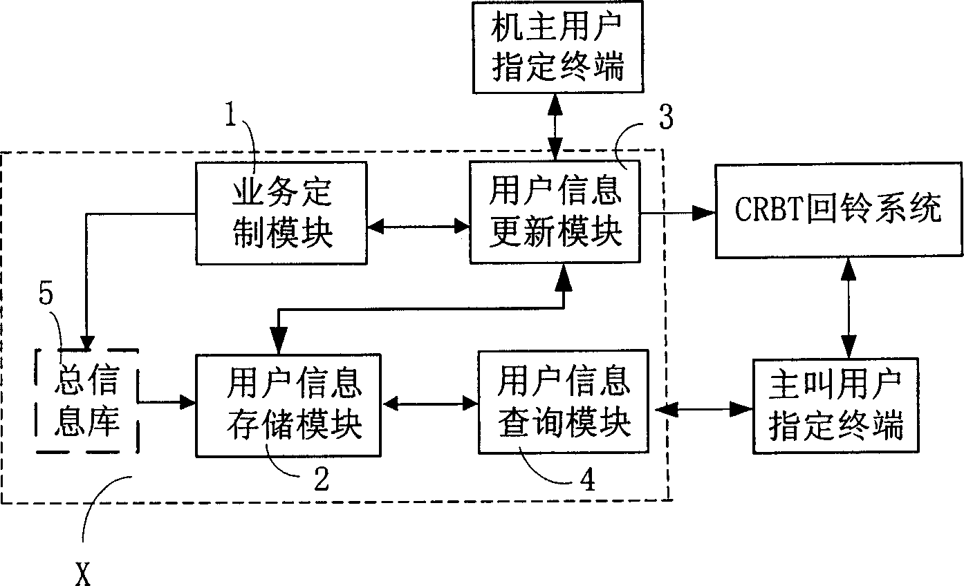 Dynamic information interactive system and method based on personalized ring back tone service