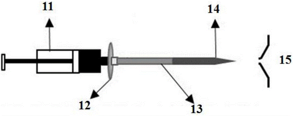 Online-internal-extraction electrospray-ionization mass-spectroscopy detection device for rapidly analyzing body fluid samples of human body