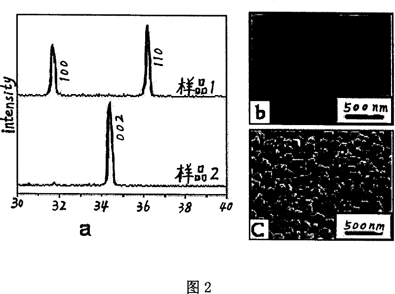 Method for preparation of a-b orientated ZnO nanometer linear array