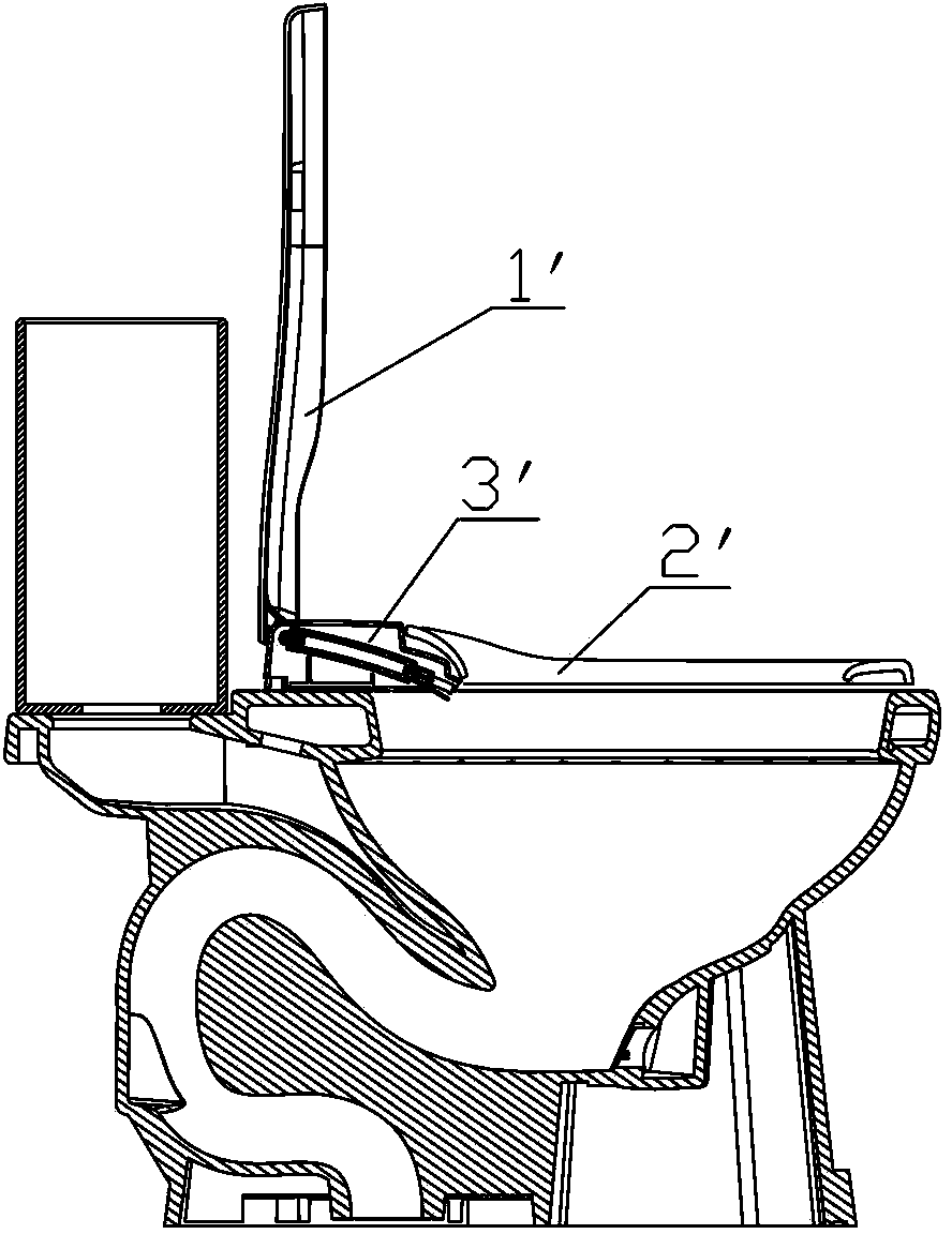 Manpower-driving type toilet lid with flushing function