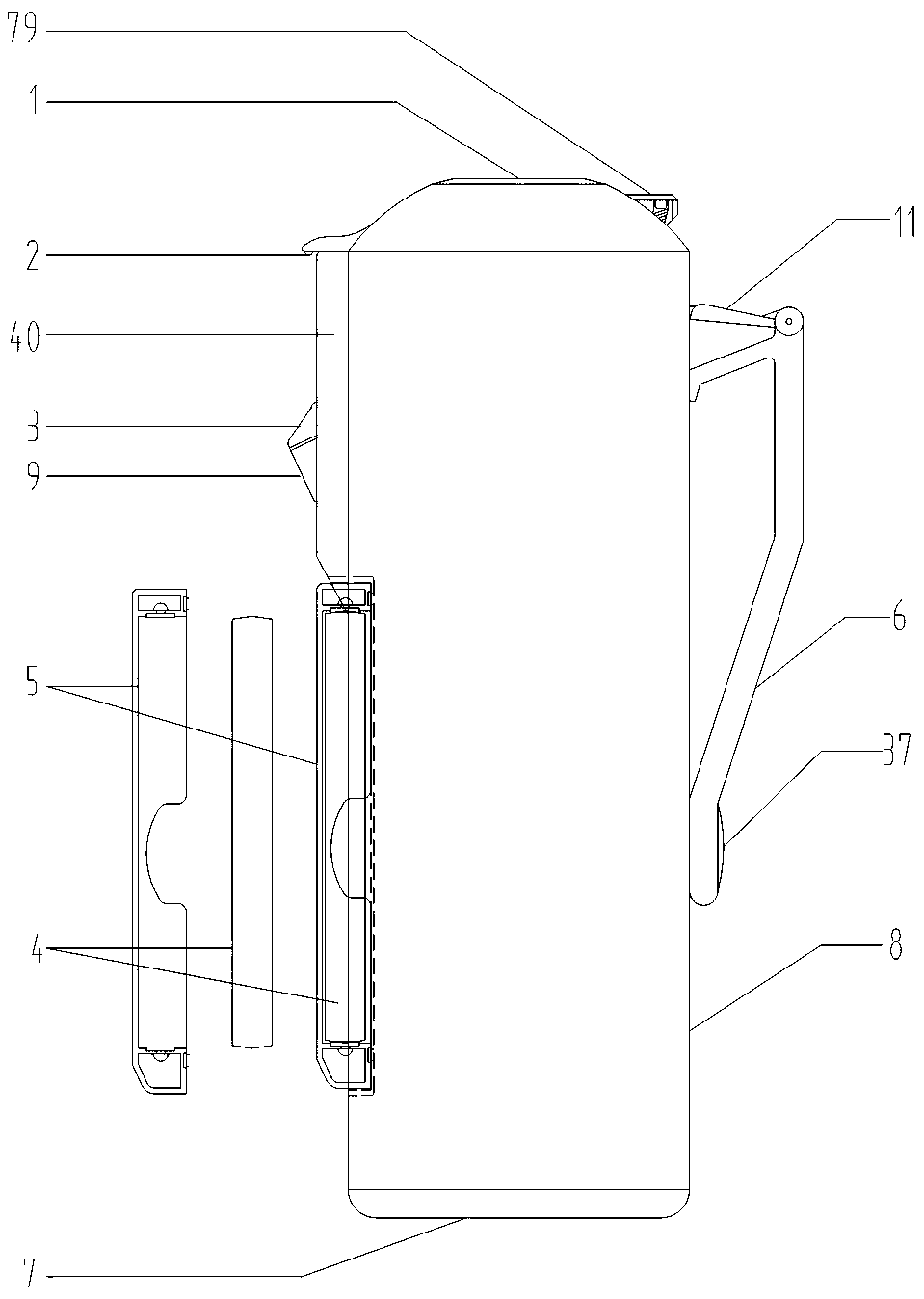 Novel drinking water heat preservation water bottle