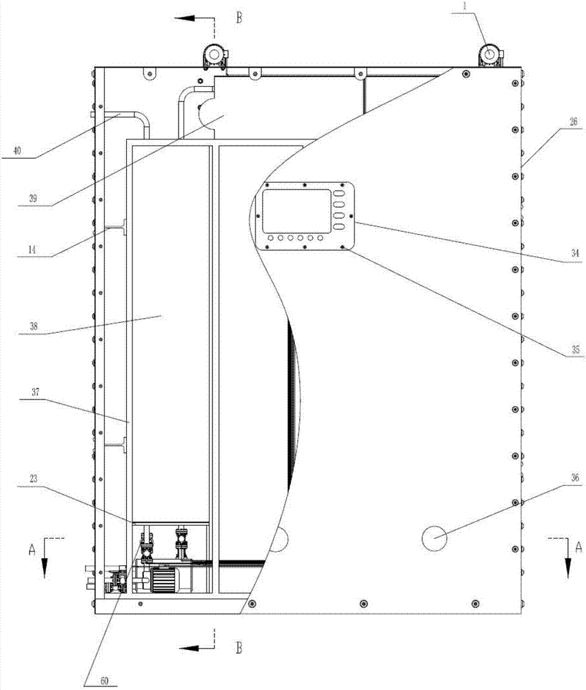 Dual-cavity type electric energy storage heating system