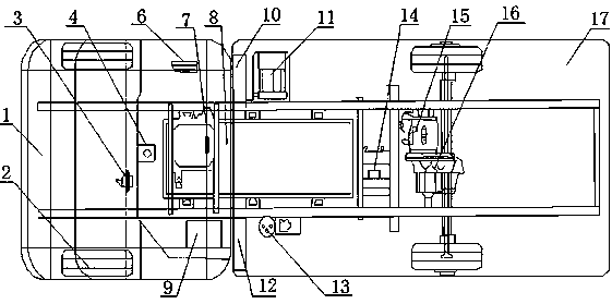 Narrow-body small logistics vehicle with long container