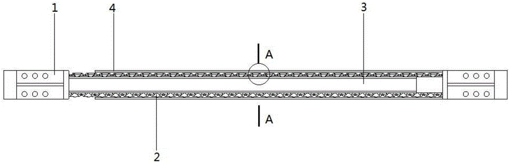 Sleeve buckling induction support with oblique pineapple type induction units