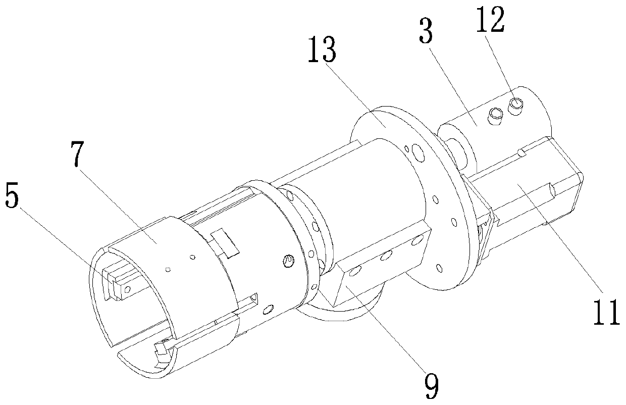 Rotating pneumatic polishing positioning device