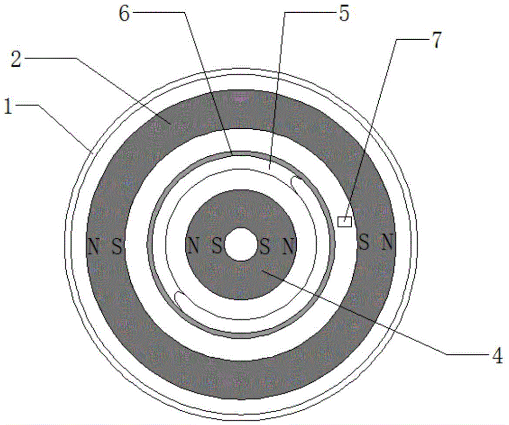 Spring vibration isolating device and vibration isolating method based on self-adaption electromagnetic damping