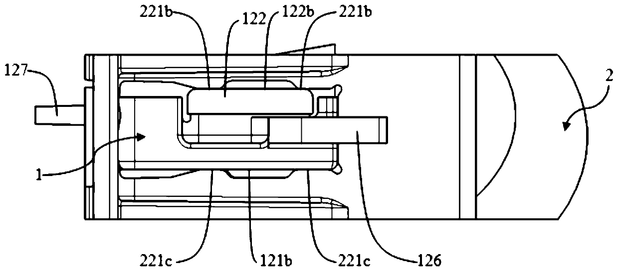 Car lamp optical element assembly, car lamp and car