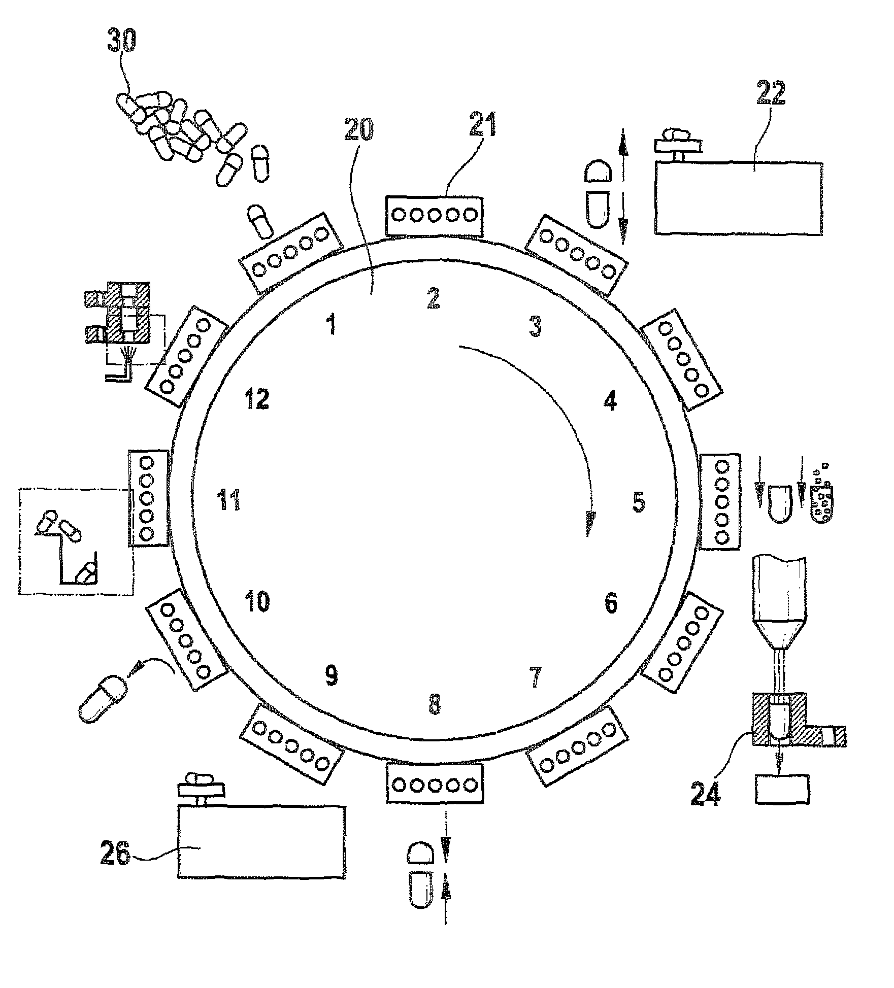 Weighing device for a packaging machine