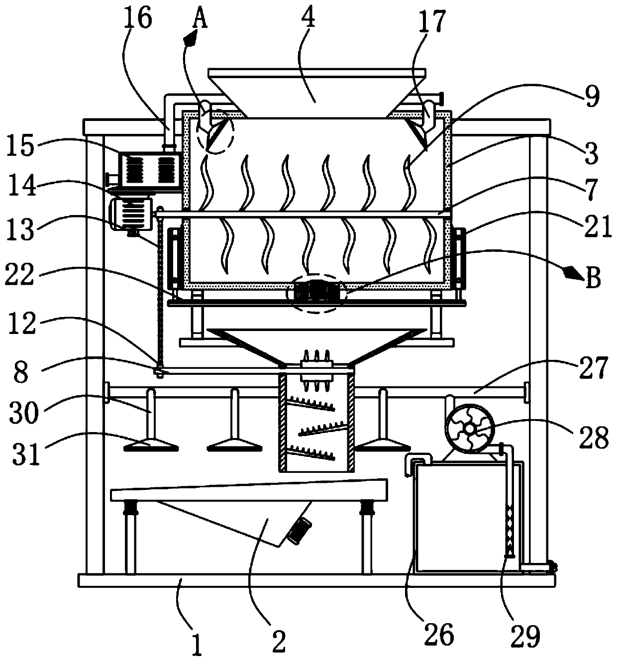 High-efficiency building sand screening equipment