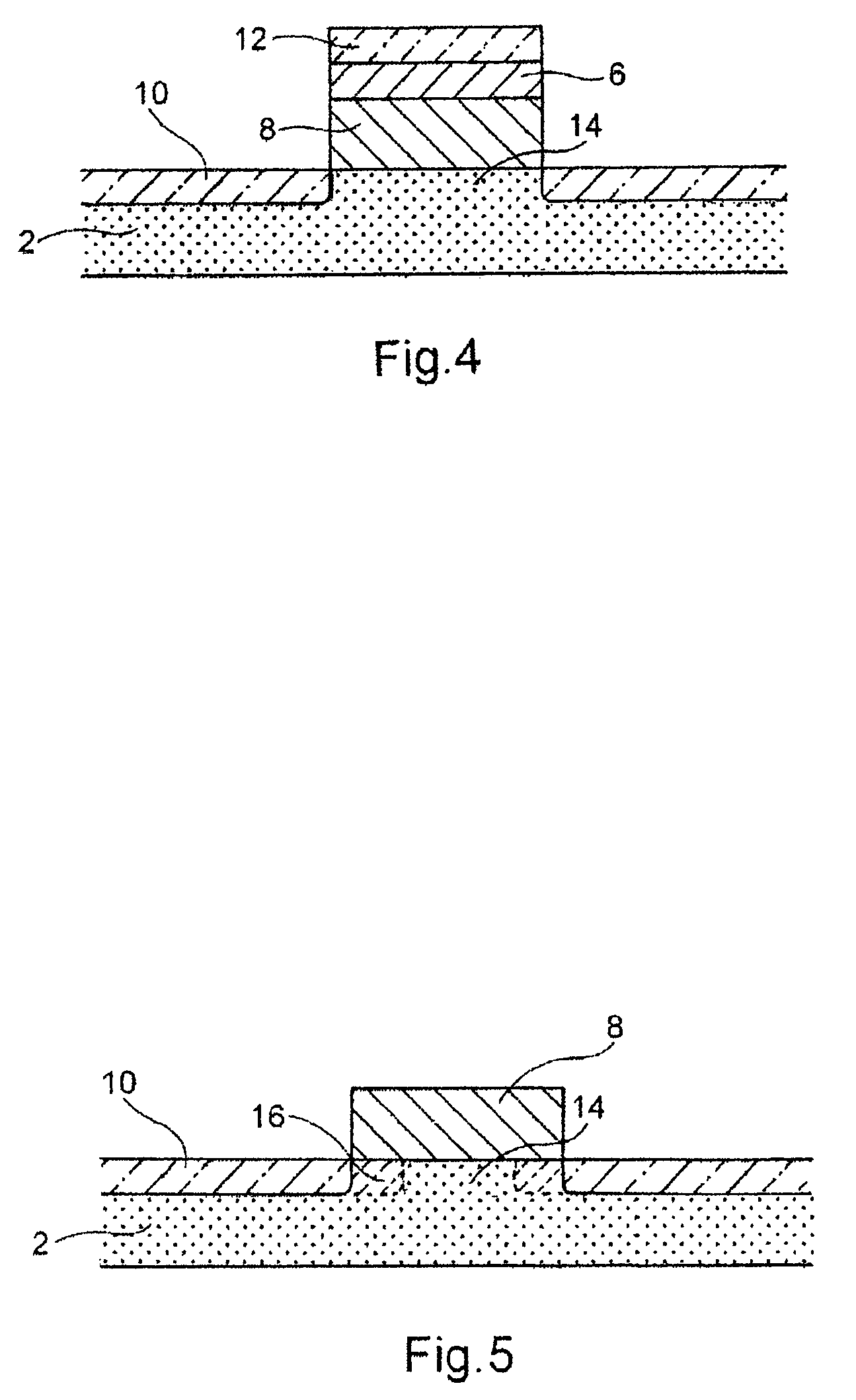 Thin layer element and associated fabrication process