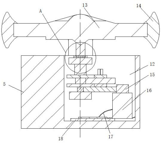 A flight simulator steering gear simulation device