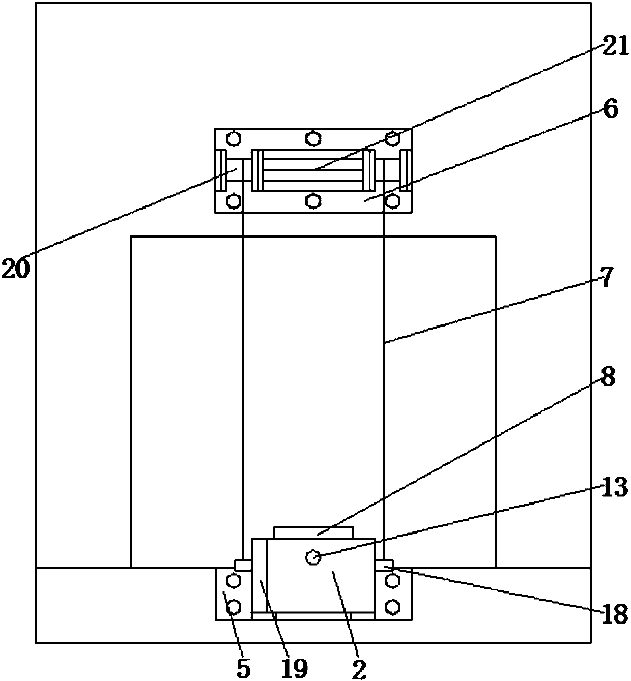 Bill transport mechanism of highway toll station sentry box