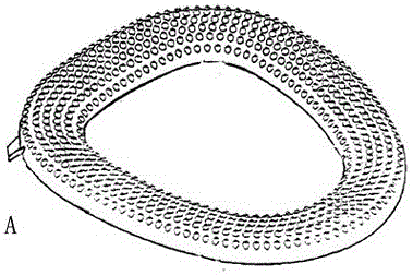 Closestool cushion with biological curative effect