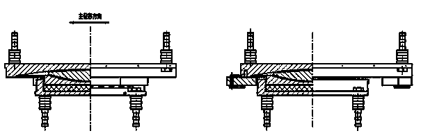 Damping and shock insulating bidirectional spherical support