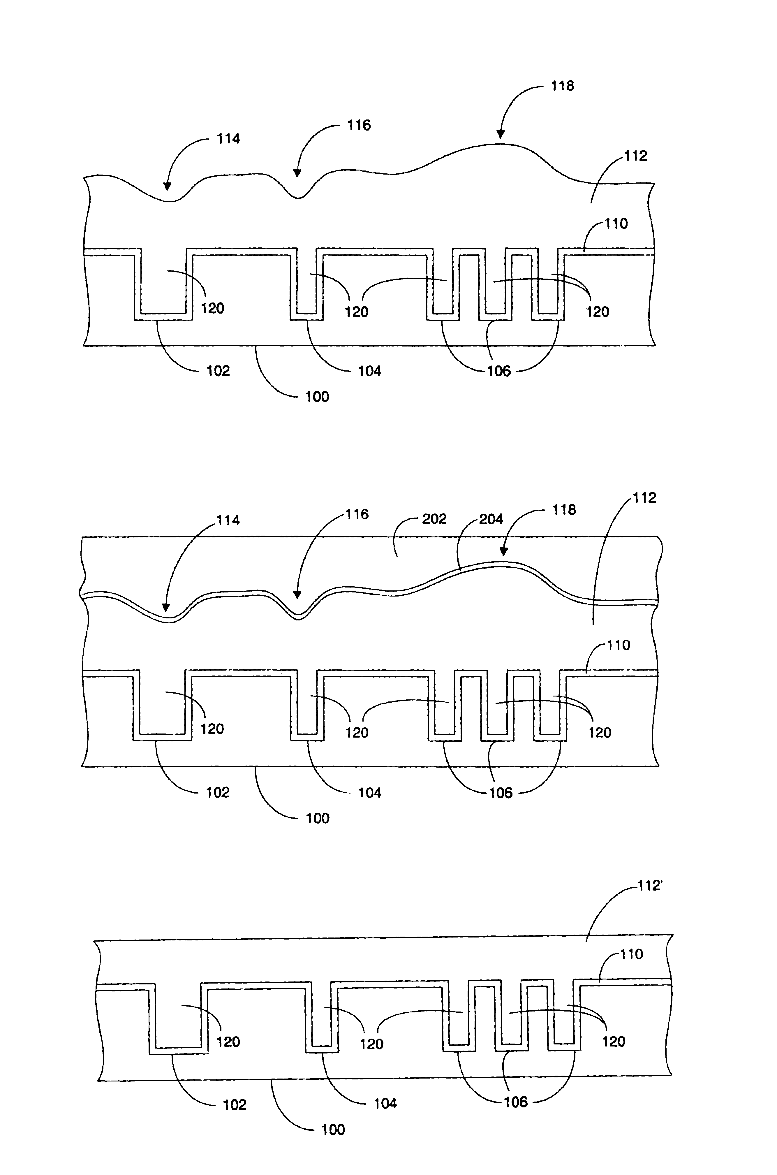 System, method and apparatus for improved global dual-damascene planarization