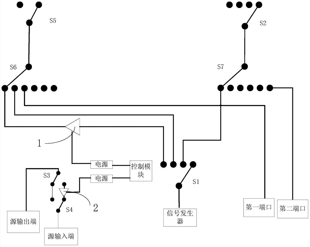 Conditioning device for transmitting excitation signal in t/r component test system