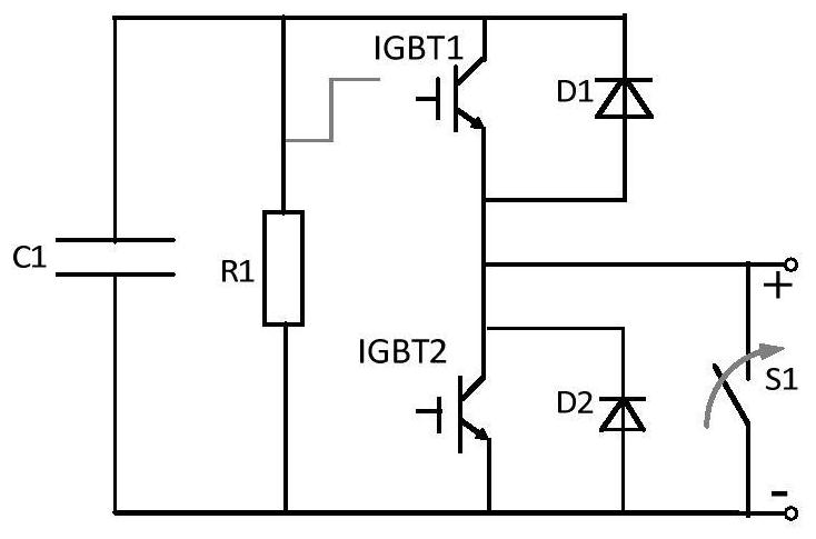 Flexible DC converter valve power module bypass switch flow test method and device