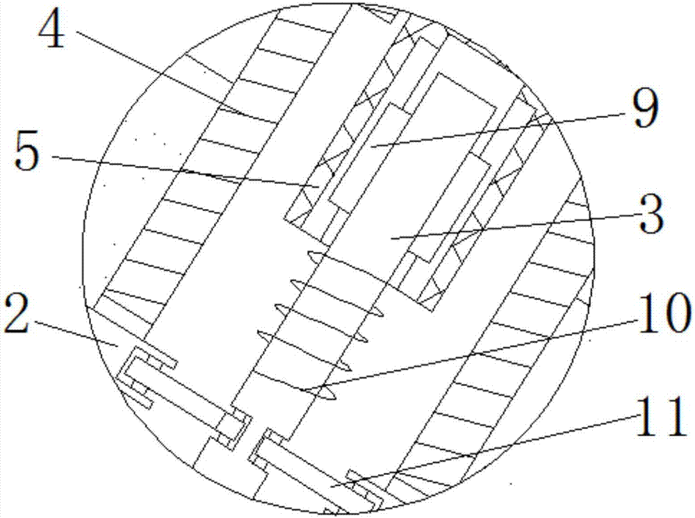 Vegetation ecological concrete slope protection structure and construction method