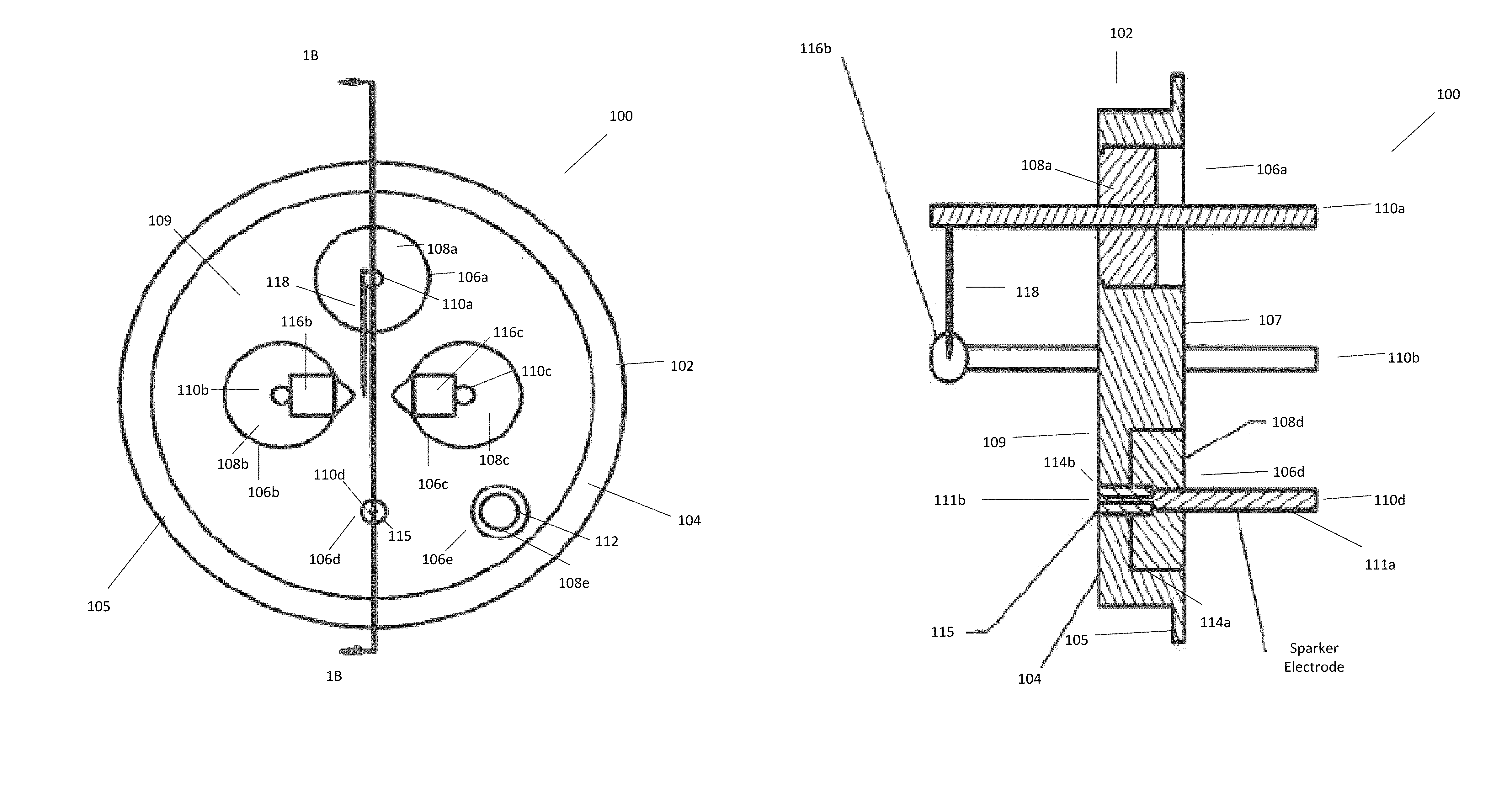 Sparker for flash lamp