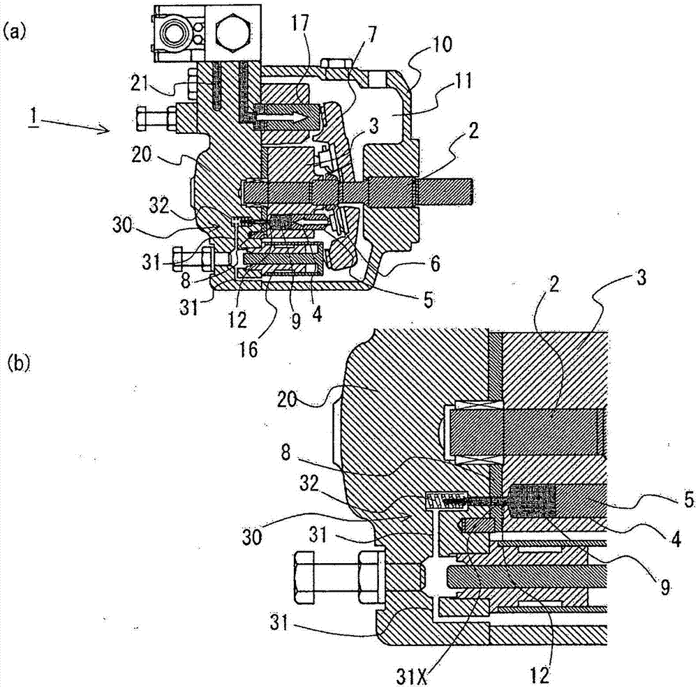 Rotational-speed-controlling variable piston pump