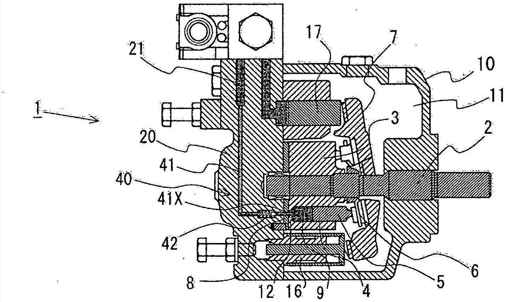 Rotational-speed-controlling variable piston pump